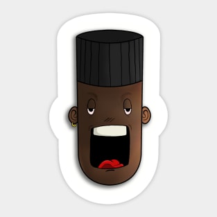 Hi-top hair Sticker